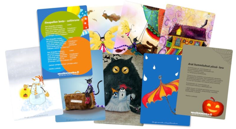 Musiikkimatkan keräilykortit