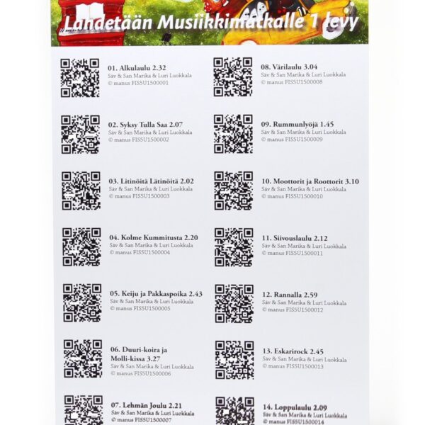 Lähdetään Musiikkimatkalle Tupla cd-levy