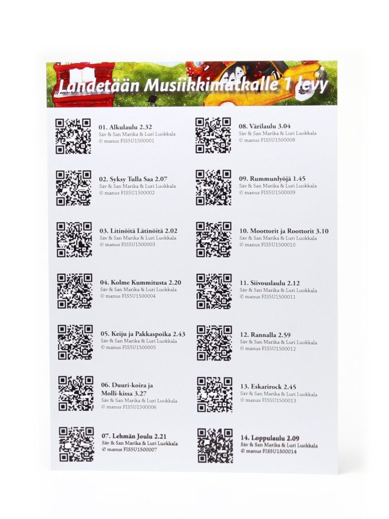 Lähdetään Musiikkimatkalle Tupla cd-levy