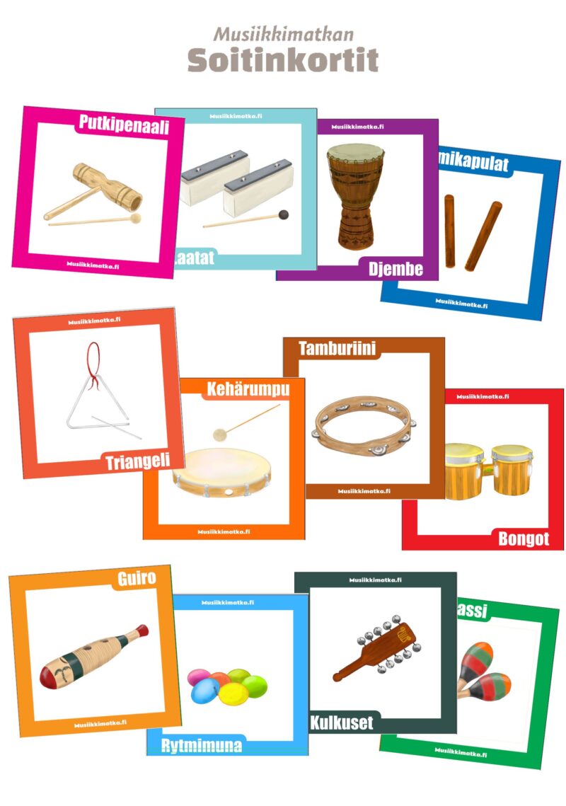 Valmiit musiikki- ja leikkituokiot -paketti