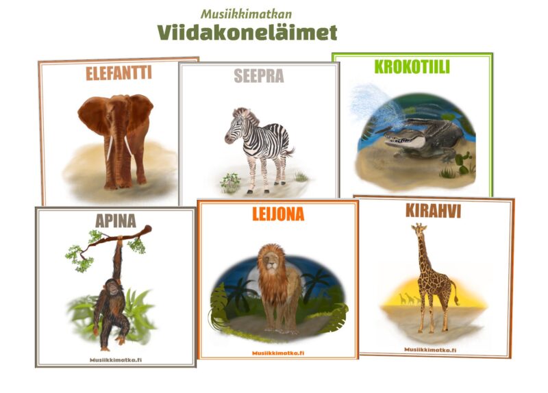 Metsän, veden ja viidakon elämää